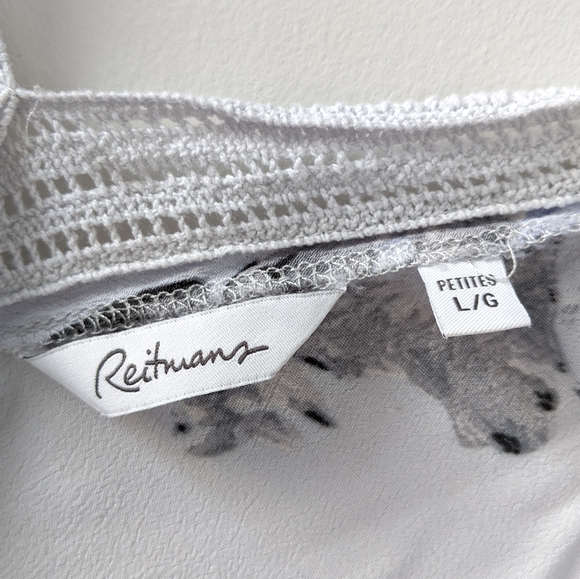 Reitmans light blue floral sleeveless Kimono Shawl - Picture 3 of 3